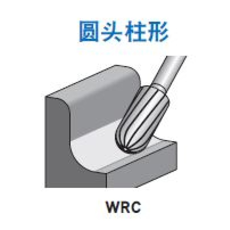 WRC 帶端刃的圓頭圓柱形